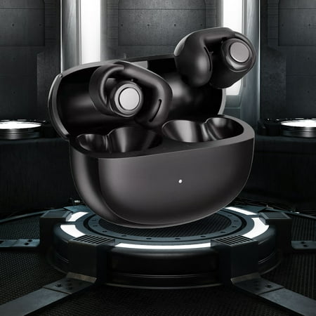 Earbuds Wireless Hwkond Open Ear Clip Bluetooth Headset Semi-In-Ear Compact Wireless Headset Water Proof Headset Clear Sound Ultra Long Life Solid Wearing Not Easy To Drop Black Up to 60% Off