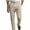 Khaki-linen pants, variant on FNFYFH Mens Linen Pants Lightweight Slim Fit Straight Leg Pants Casual Button Business Pants Summer Beach Pants