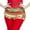 Red, variant on Skirts for Women Trendy,Belly Dance Hip Scarf with Gold Colorful Gem Belt Profession Velvet Performance Skirt Hip Wrap