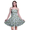 thumbnail image 1 of Bimba Robe Soleil Mini à Taille Smockée pour Femmes Imprimée, Tenue de Fête d'Été pour les Vacances - Grand, 1 of 5