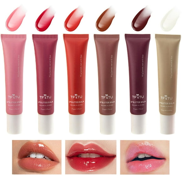 Gloss labial Bekoeen de 6 colores, bálsamo hidratante no pegajoso