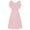 Pink, variant on OKBOP Sundresses for Women Short Sleeve Women Formal Wedding Bridesmaid High-waist Party Ball Prom Gown Cocktail Dress Polo Dress Beige L L