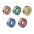 thumbnail image 3 of Ball 608rs ABEC-9 Cojinete Scooter Cojinetes en miniatura de ranura profunda Azul 10pcs, 3 of 9