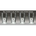 thumbnail image 2 of Dalton Irish Coat of Arms Pub Glasses - Set of 4 (Sand Etched), 2 of 2