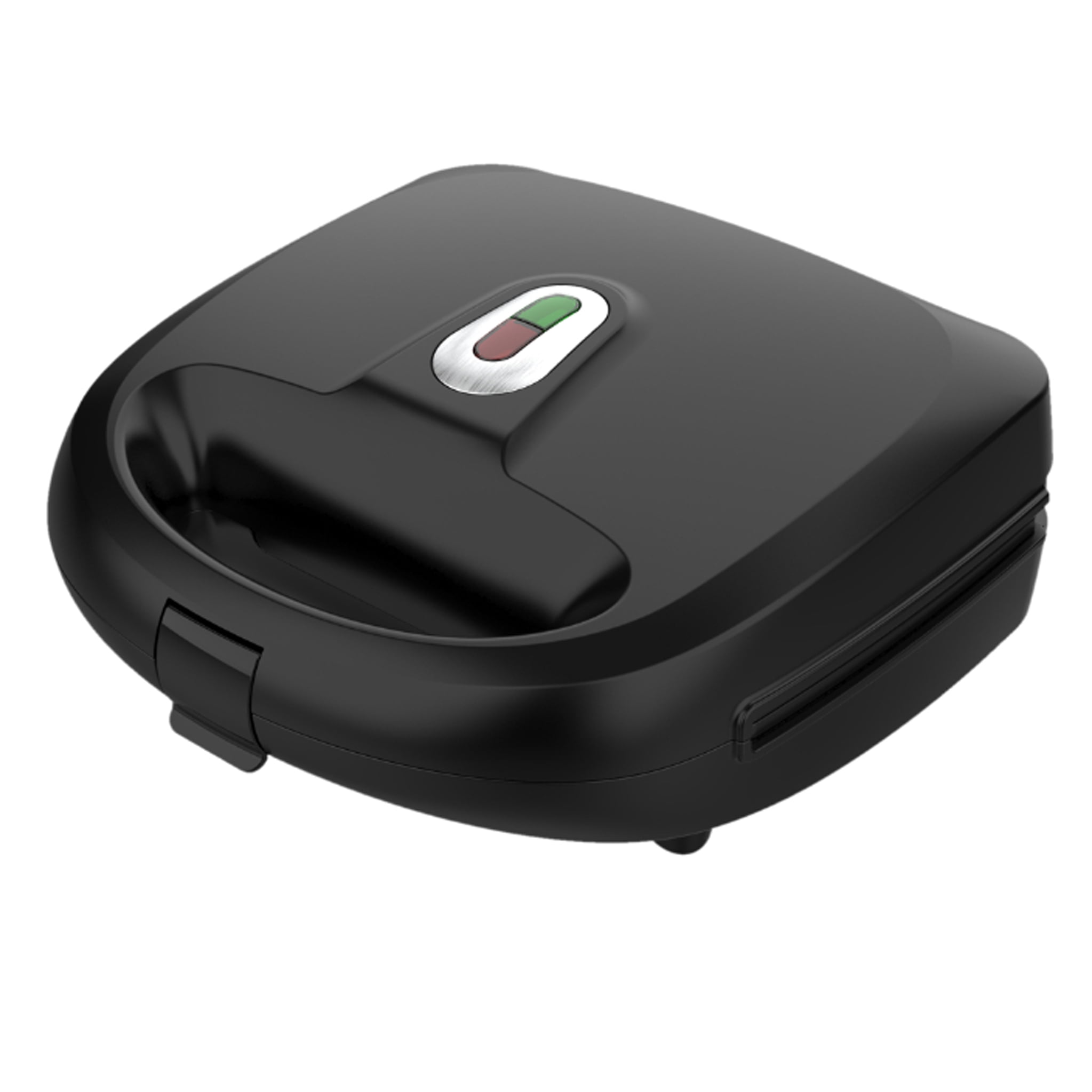 Mainstays Black 2 in 1 Waffle and Sandwich Maker, Nonstick, Removable