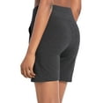 thumbnail image 3 of BALEAF Women's 7" Athletic Long Shorts High Waisted Running Bermuda Shorts with Pockets Dark Gray Large, 3 of 6