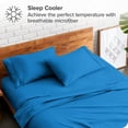 thumbnail image 3 of Bare Home Pillowcase Set - Premium 1800 Collection - Double Brushed - Ultra Soft - Standard Size, Medium Blue, 2 Count, 3 of 7