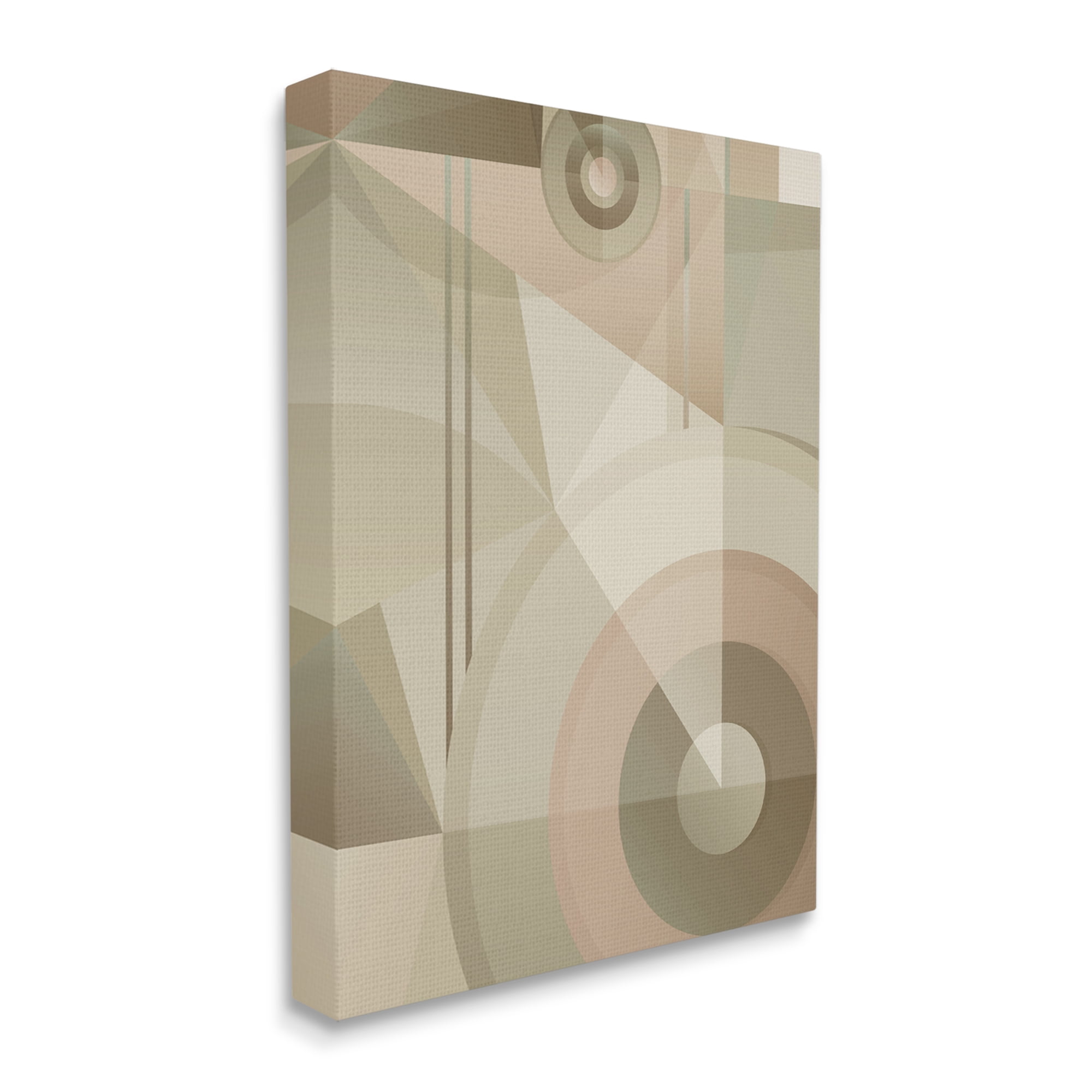 Stupell Industries Linear & Circular Abstract Abstract Painting Gallery Wrapped Canvas Art Print Wall Art, 16 x 20