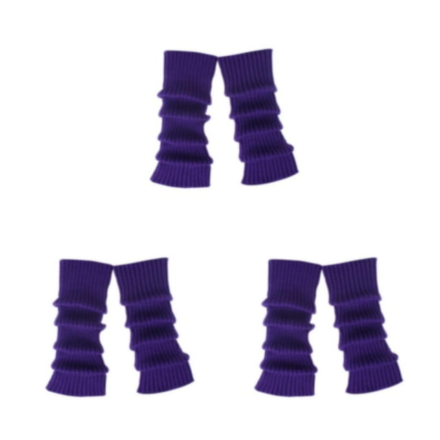 stanreset 2pack/lot Retro Style leg - Texture Skin-friendly Fashinable 2pieces Colorful And warmer For All Occasions All Trend Deep Purple 1 3Set