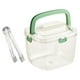 thumbnail image 5 of maquina de hielo Tipo De Prensa Bandeja De Cubitos De Hielo Reutilizable Ahorre Espacio Para Bebidas Congelador Enfriamiento Cubo De Hielo Verde, 5 of 7