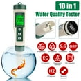 thumbnail image 6 of 10 in 1 Digital Water Tester Meter, PH/TDS/EC/Salinity/SG/ORP/Hydrogen-rich/Resistivity/Temp/Nutrient Solution, Water Tester Pen for Drinking Water Hydroponics Plant Fish Tank, Pool Salt Tester, 6 of 7