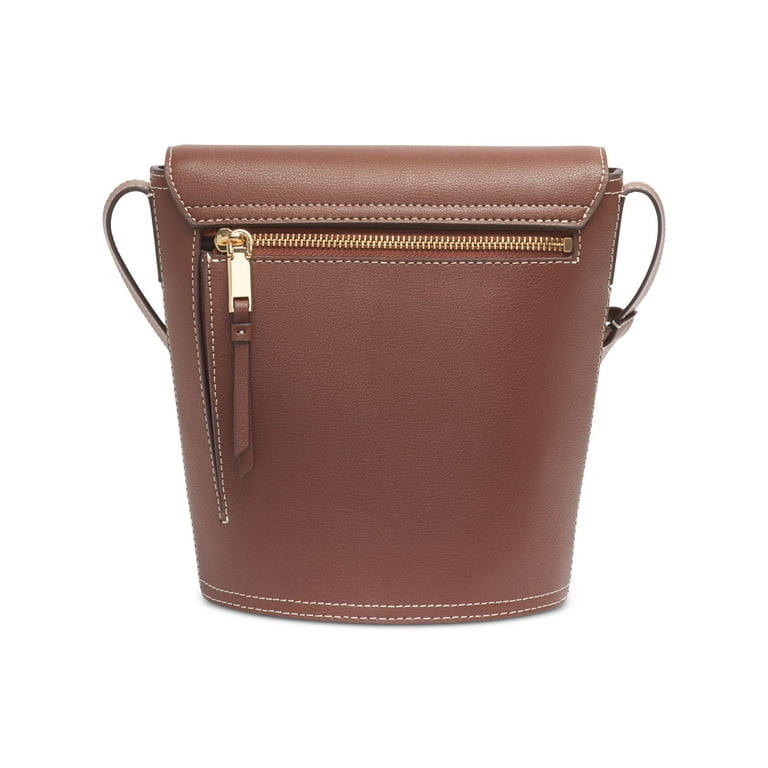 Mini Pendant Crossbody Barrel Handbag, Pu Leather Textured