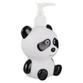 thumbnail image 2 of Dispensador de champú de botella de prensado de emulsión vacía de dibujos animados para niños Contenedor de líquido multifuncional adorable (Panda blanco negro, 300ML), 2 of 7