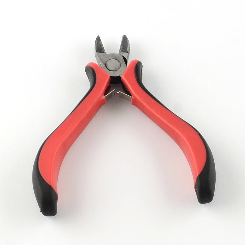 1Set 45# Carbon Steel Jewelry Plier Sets Round Nose Plier Side Cutting Plier Bent Nose Plier and Flat Nose Plier Red 20x33.5x5.5cm