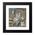 thumbnail image 2 of Warner Horstink 12x13 Black Modern Framed Museum Art Print Titled - The Artist Himself and His Family (1796), 2 of 5