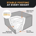 thumbnail image 4 of BalanceFrom Foam Plyometric Jump Box with 16”, 20”, and 24” Heights, 10 lbs, Multicolored, 4 of 12
