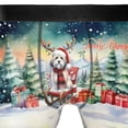 thumbnail image 4 of Merry Christmas Santa Reindeer Antlers Havanese Sleigh Xmas Winter Holiday All Over Print Boxer Briefs Underwear for Men Dad Havanese Dog Lover Gifts Idea - 00023, 4 of 6