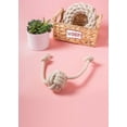 thumbnail image 3 of Ball with Ropes Dog Toy - Teething Toy for Dogs - Rope Dog Toy - Tough Dog Toy - Dog Tug Toy, 3 of 3