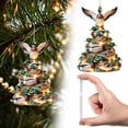 thumbnail image 2 of 2D Stacked ducks Christmas Acrylic Ornament, Cute Tree Hanging Pendant, Acrylic Hanging Ornament Home Party Decor for Living Room, Bedroom, Mantle and Porch Display,B, 2 of 7