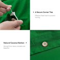 thumbnail image 4 of Cotton Duvet Cover Queen Size Pinstriped Comforter Cover with Button Washed Cotton Breathable Soft Solid Bedding Set Duvet Cover ×in & Pillowcases (NO Comforter), 4 of 8