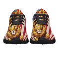 thumbnail image 4 of Lion Of Judah Cross Str Of David American flag Shoes Sneakers Black Size 4.5, 4 of 6