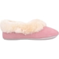 thumbnail image 4 of SNUGRUGS Women's Eleanor Low Top Sheepskin Ballerina Slipper with Suede Sole - Light Pink - US 6, 4 of 7