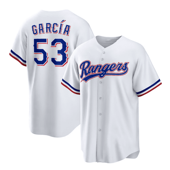 Men Texas Rangers DE GROM 48# GARCIA 53# SEAGER 5# 2023 Series Replica Player Baseball Jersey