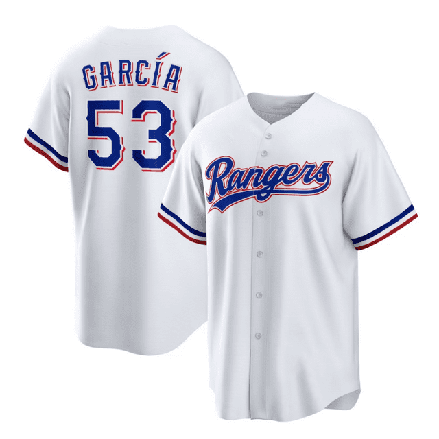 Maillot de Baseball Réplique Joueur Série 2023 Hommes Texas Rangers de GROM 48# GARCIA 53# SEAGER 5#