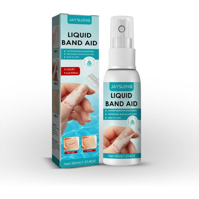 Jaysuing impermeable líquido curita Spray protección de heridas película Invisible impermeable transpirable cuidado Spray,1 piezas