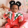 thumbnail image 1 of Muñeca Reborn Rebornova, negra, afroamericana, 51 cm, 1 of 5