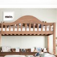 thumbnail image 4 of Leumius Twin over Full Bunk Bed with Storage Drawers, Chic Curved Guardrail & Side Storage Shelves, Bunk Bed Frame with Ladder Deep Natural, 4 of 9