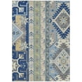 thumbnail image 2 of HomeRoots 598485 5 x 8 ft. Navy Blue, Green & Gray Aztec Washable Indoor & Outdoor Rectangle Area Rug, 2 of 5