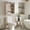 Light Gray, variant on Farmhouse Sliding Door Wall Cabinet Wood Storage Organizer Light Brown