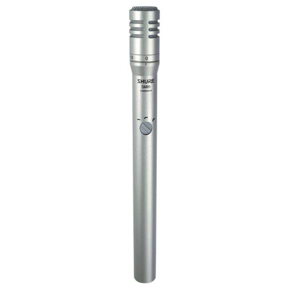Micrófono SM81-LC Shure Instrumentos con Parabrisas sin Cable Shure Patrón Polar Cardioide