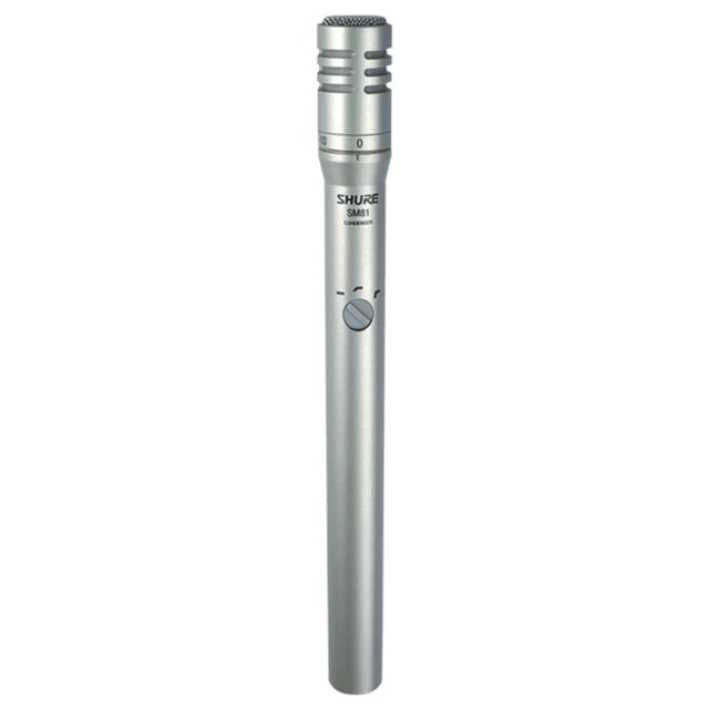Micrófono SM81-LC Shure Instrumentos con Parabrisas sin Cable Shure Patrón Polar Cardioide