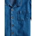 thumbnail image 5 of Wonder Nation Toddler Boys Chambray Shirt and Short Set, 2 Piece, Sizes 12M-5T, 5 of 6