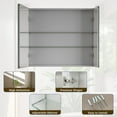 thumbnail image 6 of Easy4Home 26"x40" Bathroom Medicine Cabinet with Mirror, Surface Mount Mirror Cabinet with 2 Doors & Adjustable Shelves, 6 of 6