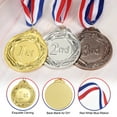 thumbnail image 3 of Uxcell 2.6 Inch Gold Award Medals Winner 1st Prize  Style with Neck Ribbon 3 Pieces, 3 of 6