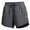 Dark Gray, variant on Women's Running Shorts with 2 Zipper Pockets, Lightweight Quick Dry Workout Athletic Shorts for Women, Breathable Stretchy Gym Shorts for Running Yoga Hiking Beach Travel Black L