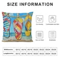 thumbnail image 5 of SHANXI Summer Pillow Cover Decor Satrfish Seasonal Pillow Case Decorations for Home Sofa Couch 24x24in, 5 of 5