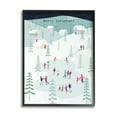 thumbnail image 2 of Stupell Industries Merry Christmas Winter Ice Skating Holiday Painting White Framed Art Print Wall Art, 2 of 5