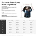 thumbnail image 5 of Lsque Chucky print Men's Cuban Collar Short Sleeve Shirt Summer Beachwear Casual Button Down Fashionable Vacation Leisure Shirt-3X-Large, 5 of 7
