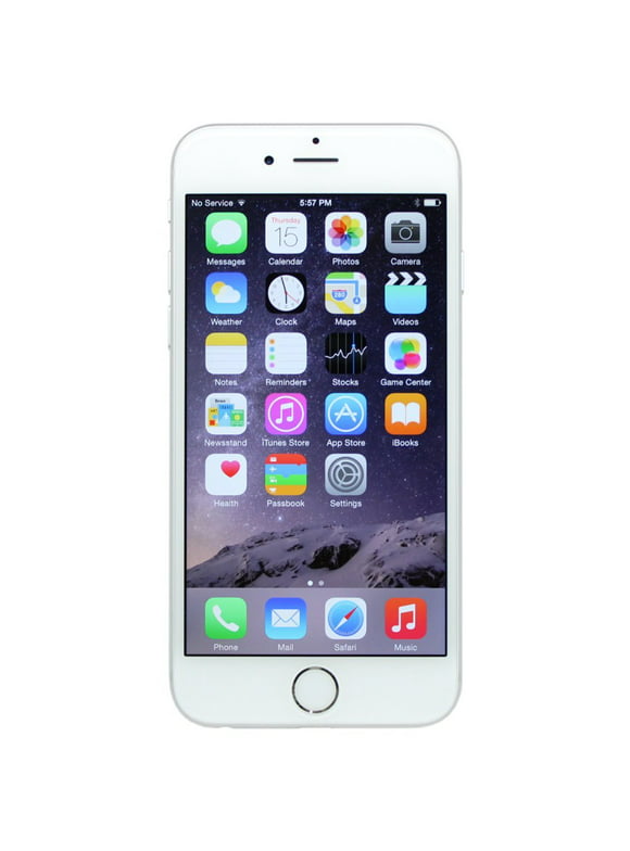 Pre-Owned Apple iPhone 6 16GB Silver LTE Cellular AT&T MG4P2LL/A (Good)