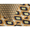 thumbnail image 4 of Ambesonne Ikat Quilted Bedspread Set 3 Pcs, Geometric Indonesian Vivid, King Size, Orange Yellow Indigo, 4 of 5