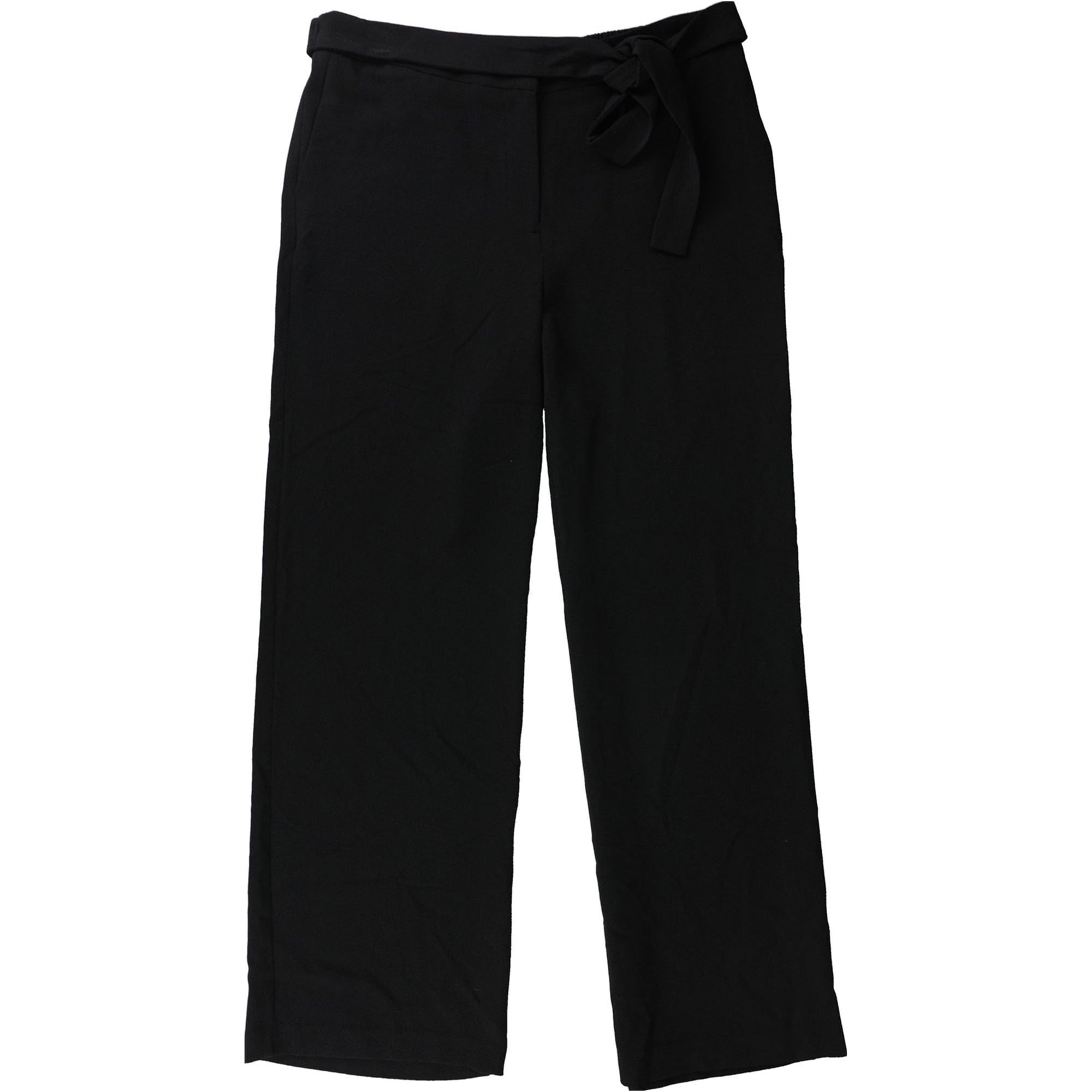 Alfani Womens Tie Front Dress Pants, Black, 8 - Walmart.com