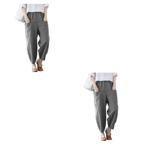 Sonducket Pantalones hasta la pantorrilla para mujer S-5XL Pantalones para mujer Bombachos para niña Rojo S Type4 NO4 Sonducket CBP328019