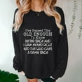 thumbnail image 5 of Jinhomg Womens 2025 Fashion Sweatshirt Cute Letter Print Pullover Oversized Comfy Long Sleeve Drop Shoulder Tops Casual Daily Wear Seasonal Sale Black M, 5 of 6