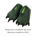 thumbnail image 4 of Dinosaur 3D Claw Feet Plush Slippers Furry Leopard Animal Slippers Unisex House Shoe 9 Color Optional Winter Warm Gift, 4 of 21
