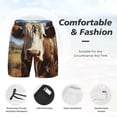 thumbnail image 3 of Daiia Cute Daisy Cow Mens Swim Trunks Swim Shorts Quick Dry Swim Shorts with Mesh Lining Pockets-X-Large, 3 of 9