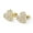 White Gold, variant on Pave Heart Stud CZ Iced Out Earrings .925 Sterling Silver